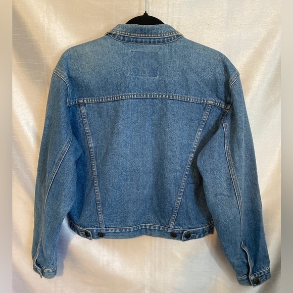 Vintage Nevada Denim Jean Jacket Medium Wash  Girls XLG 14/16 - Picture 10 of 12
